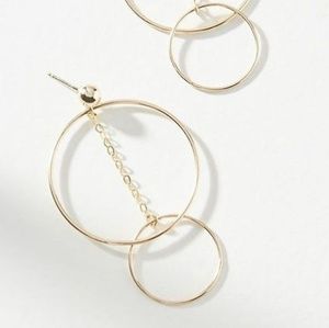 14k Goldfilled Double Rings Earrings